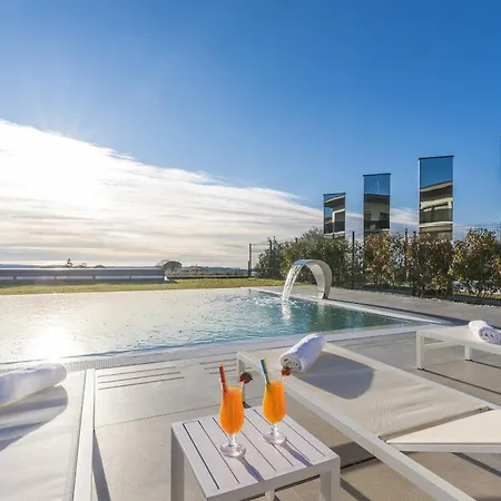 Sara For 10 People Near Novigrad With Sea View And Salt- Water Pool