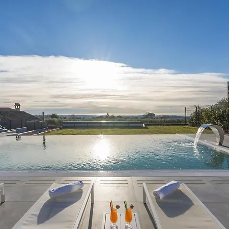 Sara For 10 People Near Novigrad With Sea View And Salt- Water Pool